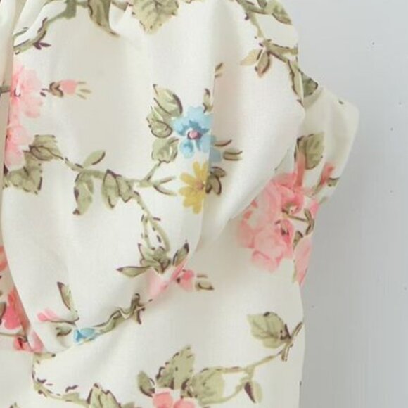 Sweet Printed Mini Dress Sexy Backless - Picture 5 of 8